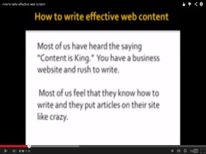 effective web content